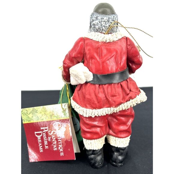 Clothtique Black Santa Possible Dreams Christmas Ornament 7" NWT 1993 - Picture 3 of 9
